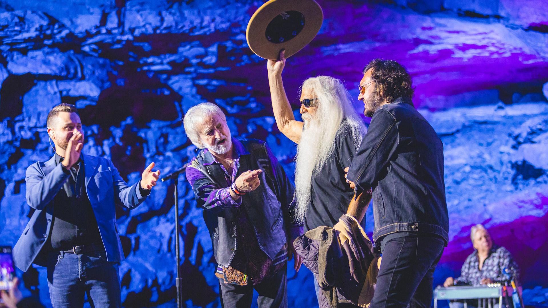 The Oak Ridge Boys performing live on stage